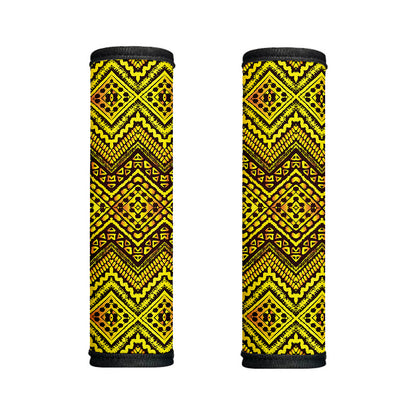 Gold African Ethnic Tribal Pattern Print Handle Covers