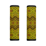 Gold African Ethnic Tribal Pattern Print Handle Covers