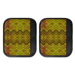 Gold African Ethnic Tribal Pattern Print Handle Covers