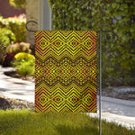 Gold African Ethnic Tribal Pattern Print House Flag