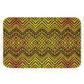 Gold African Ethnic Tribal Pattern Print Indoor Door Mat