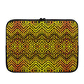 Gold African Ethnic Tribal Pattern Print Laptop Sleeve