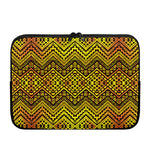 Gold African Ethnic Tribal Pattern Print Laptop Sleeve