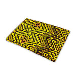 Gold African Ethnic Tribal Pattern Print Pet Cooling Mat Cover