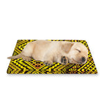 Gold African Ethnic Tribal Pattern Print Pet Cooling Mat Cover