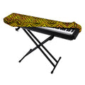 Gold African Ethnic Tribal Pattern Print Piano Keyboard Cover