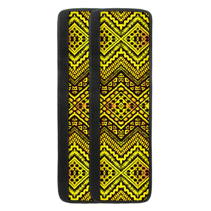 Gold African Ethnic Tribal Pattern Print Refrigerator Handle Covers