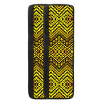 Gold African Ethnic Tribal Pattern Print Refrigerator Handle Covers