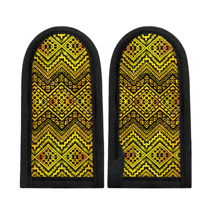 Gold African Ethnic Tribal Pattern Print Skillet Handle Cover