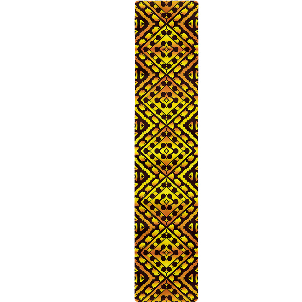 Gold African Ethnic Tribal Pattern Print Table Runner