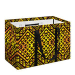 Gold African Ethnic Tribal Pattern Print Utility Tote Bag