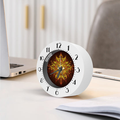 Gold All Seeing Eye Print Alarm Clock