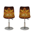 Gold All Seeing Eye Print Bar Stool Covers