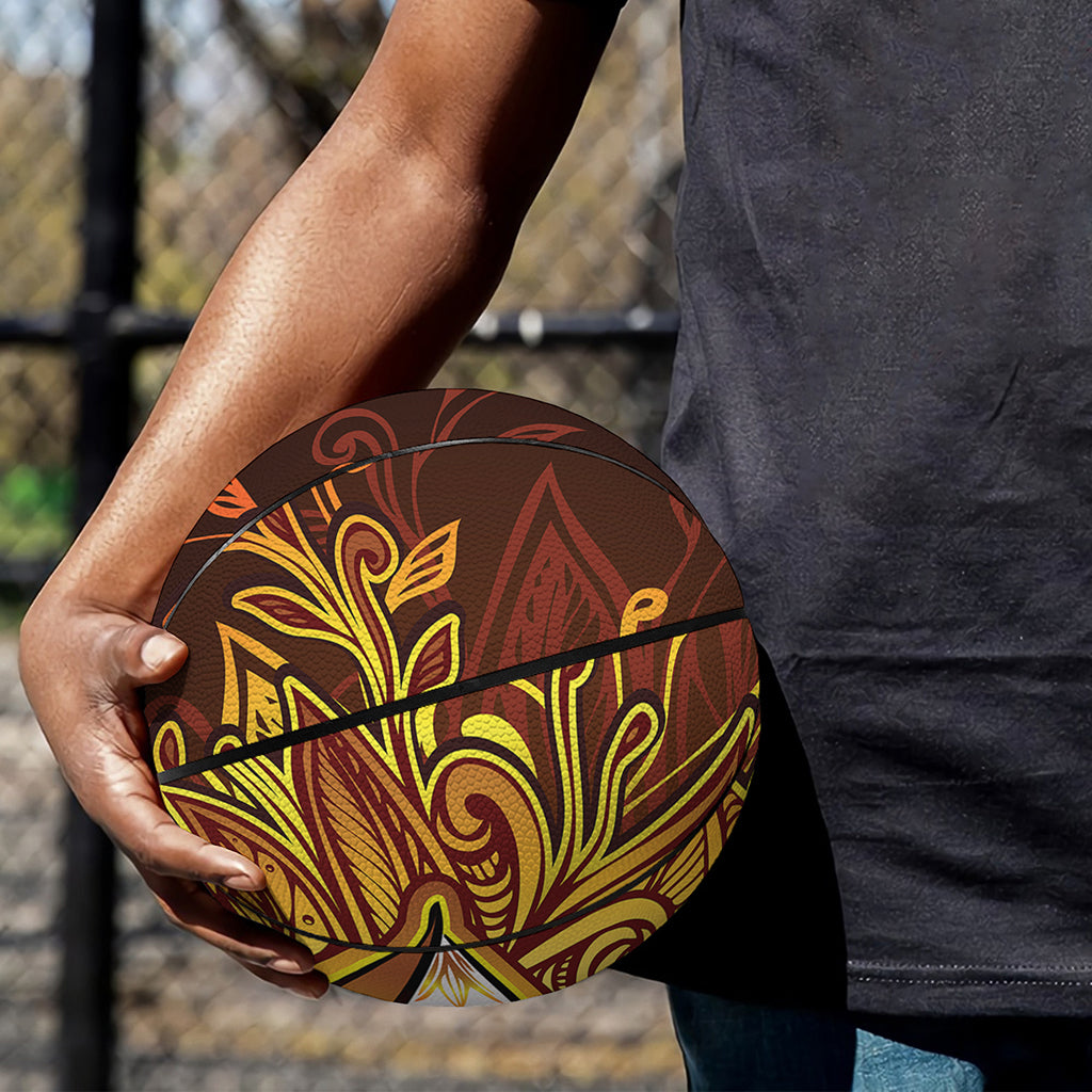 Gold All Seeing Eye Print Basketball