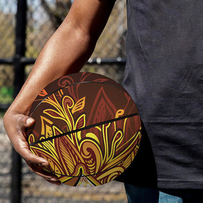 Gold All Seeing Eye Print Basketball