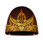 Gold All Seeing Eye Print Beanie