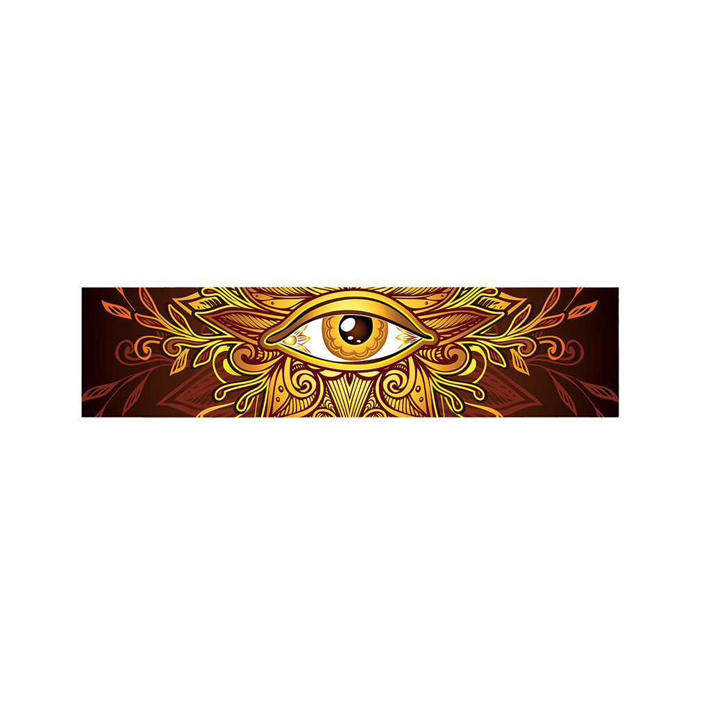 Gold All Seeing Eye Print Bed Runner