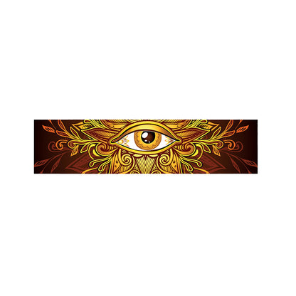 Gold All Seeing Eye Print Bed Runner