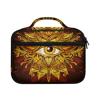 Gold All Seeing Eye Print Briefcase Bible Bag