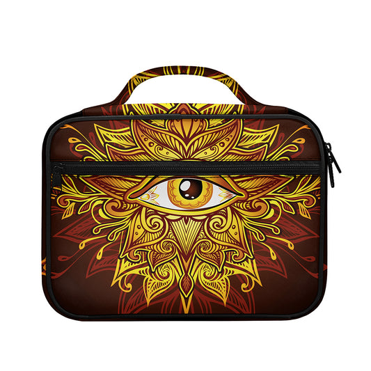 Gold All Seeing Eye Print Briefcase Bible Bag