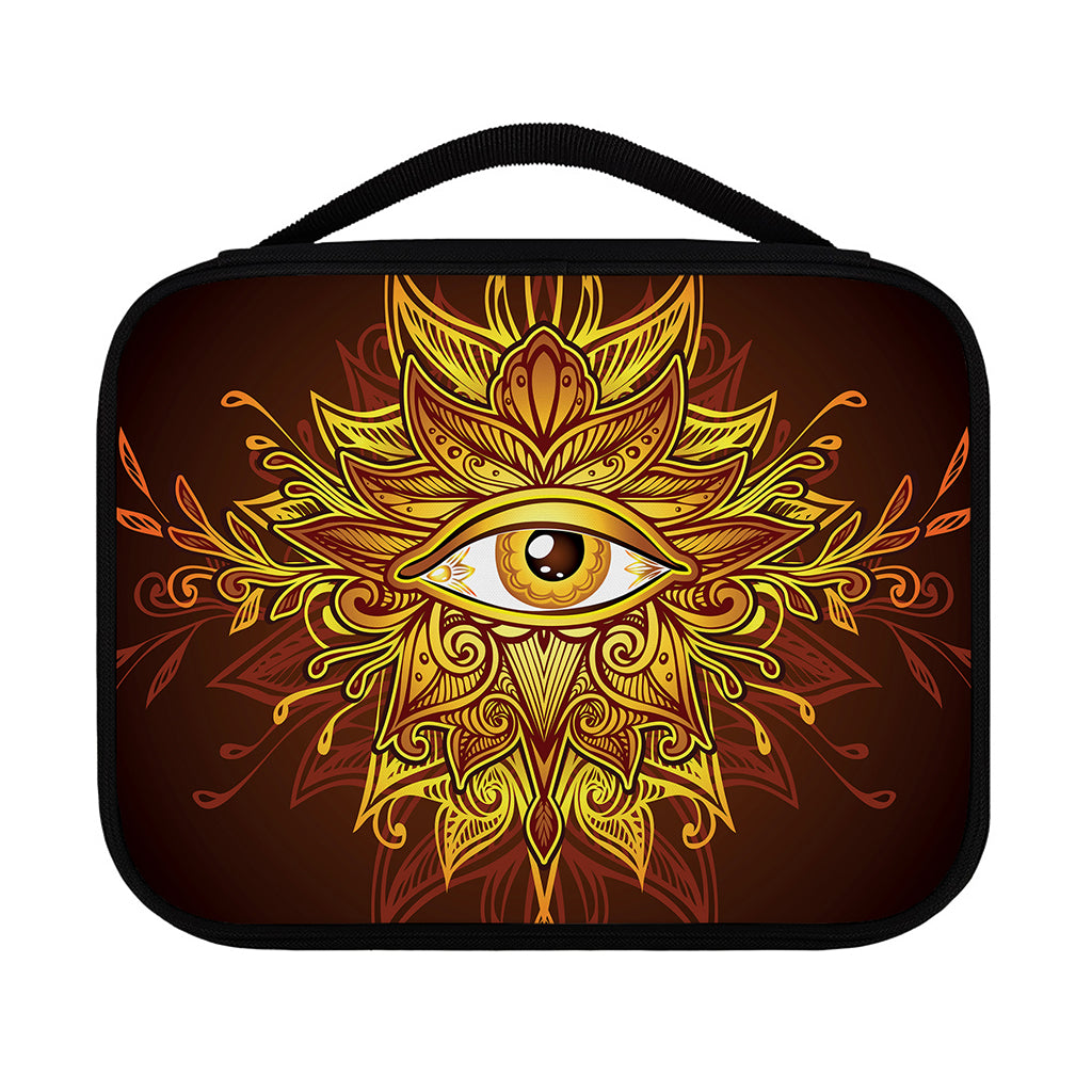 Gold All Seeing Eye Print Classic Bible Case