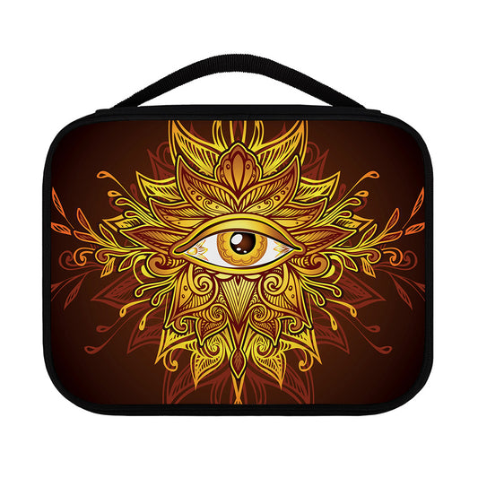 Gold All Seeing Eye Print Classic Bible Case