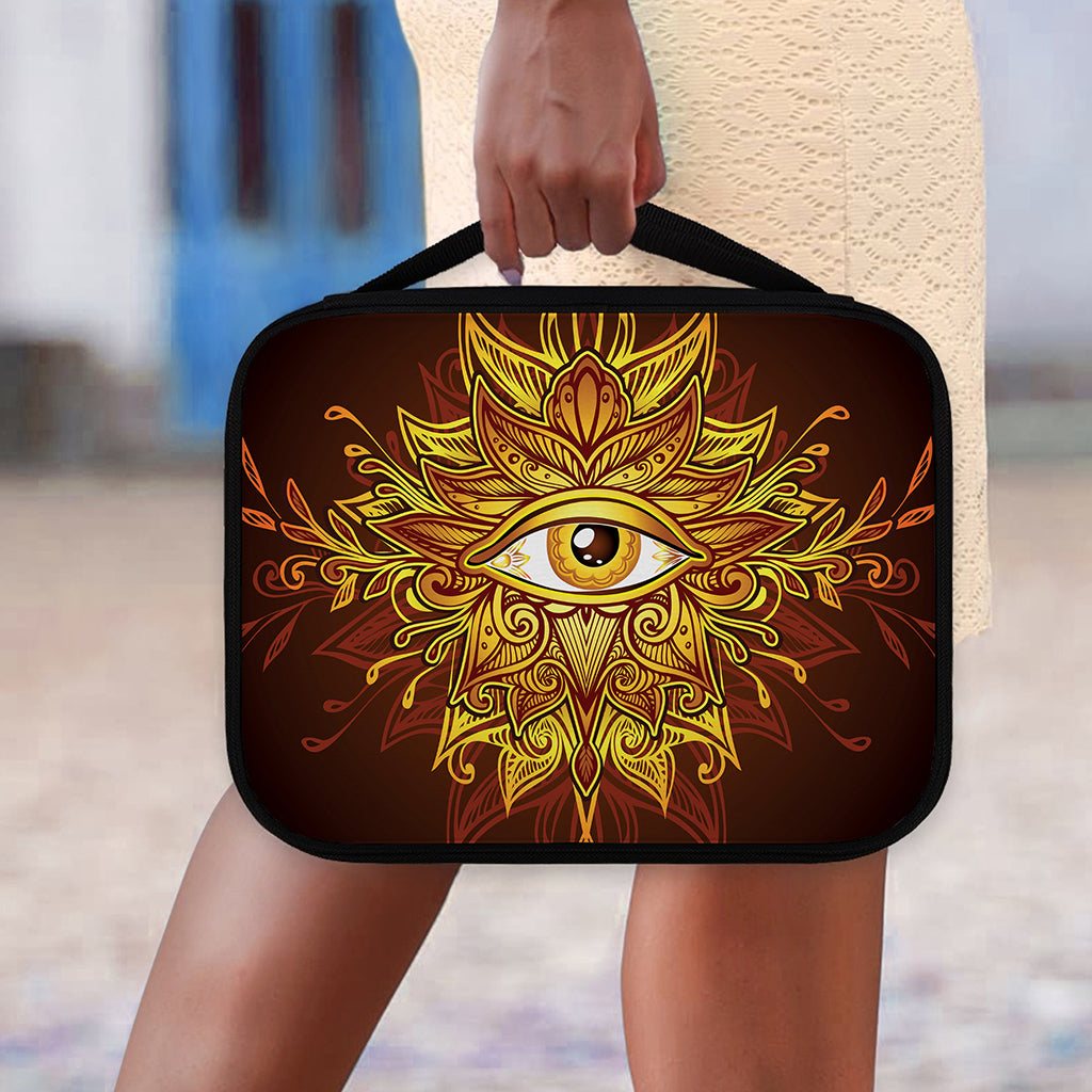 Gold All Seeing Eye Print Classic Bible Case