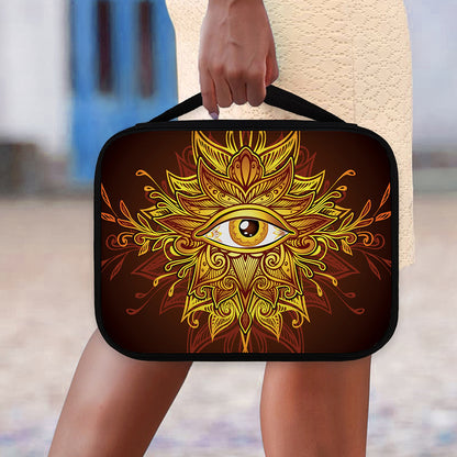 Gold All Seeing Eye Print Classic Bible Case