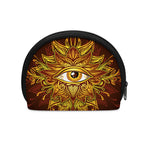 Gold All Seeing Eye Print Coin Purse