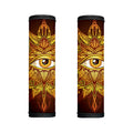 Gold All Seeing Eye Print Handle Covers