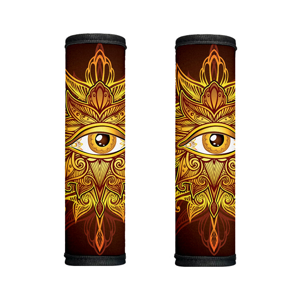 Gold All Seeing Eye Print Handle Covers