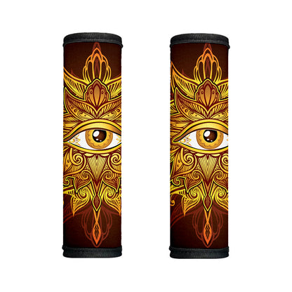 Gold All Seeing Eye Print Handle Covers
