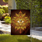 Gold All Seeing Eye Print House Flag