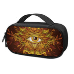 Gold All Seeing Eye Print Insulin Cooler Travel Case