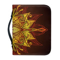 Gold All Seeing Eye Print Leather Bible Cover