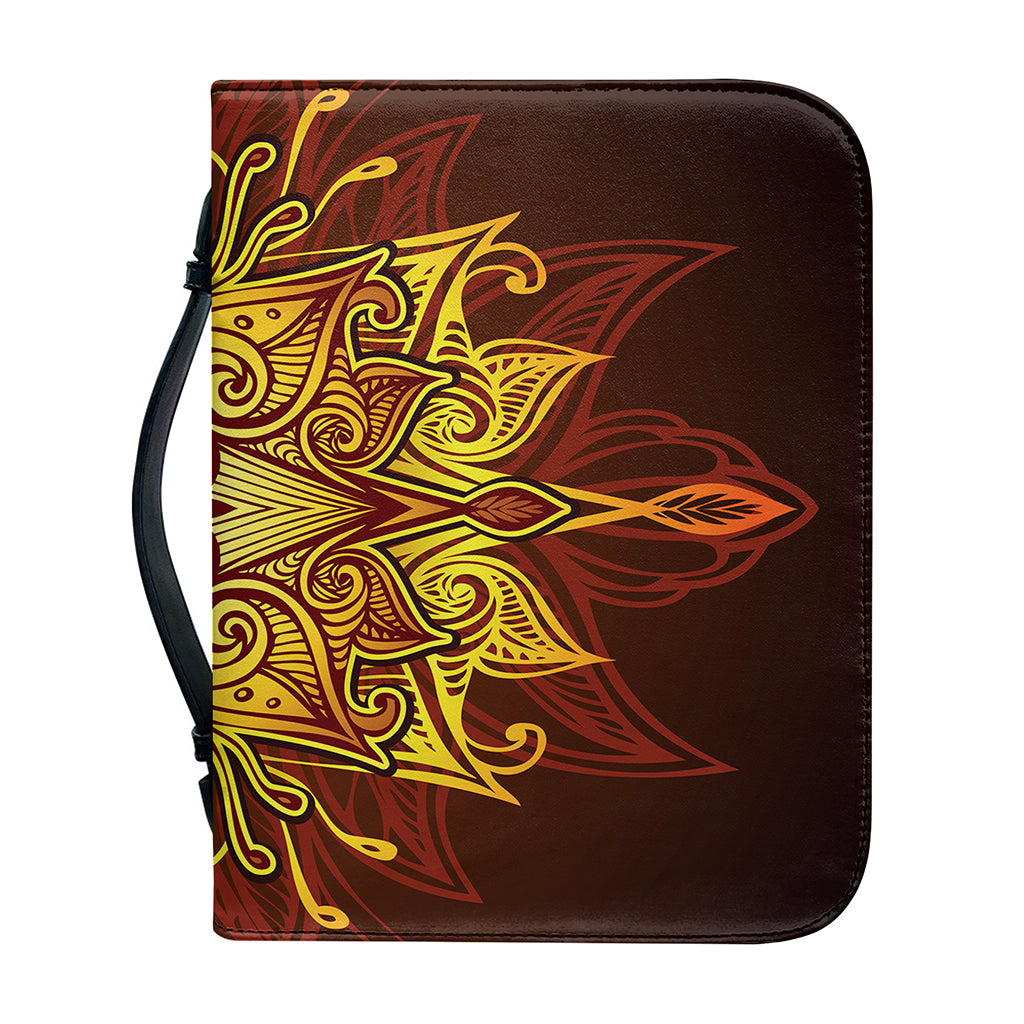 Gold All Seeing Eye Print Leather Bible Cover