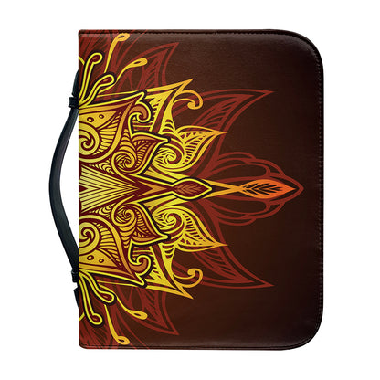 Gold All Seeing Eye Print Leather Bible Cover