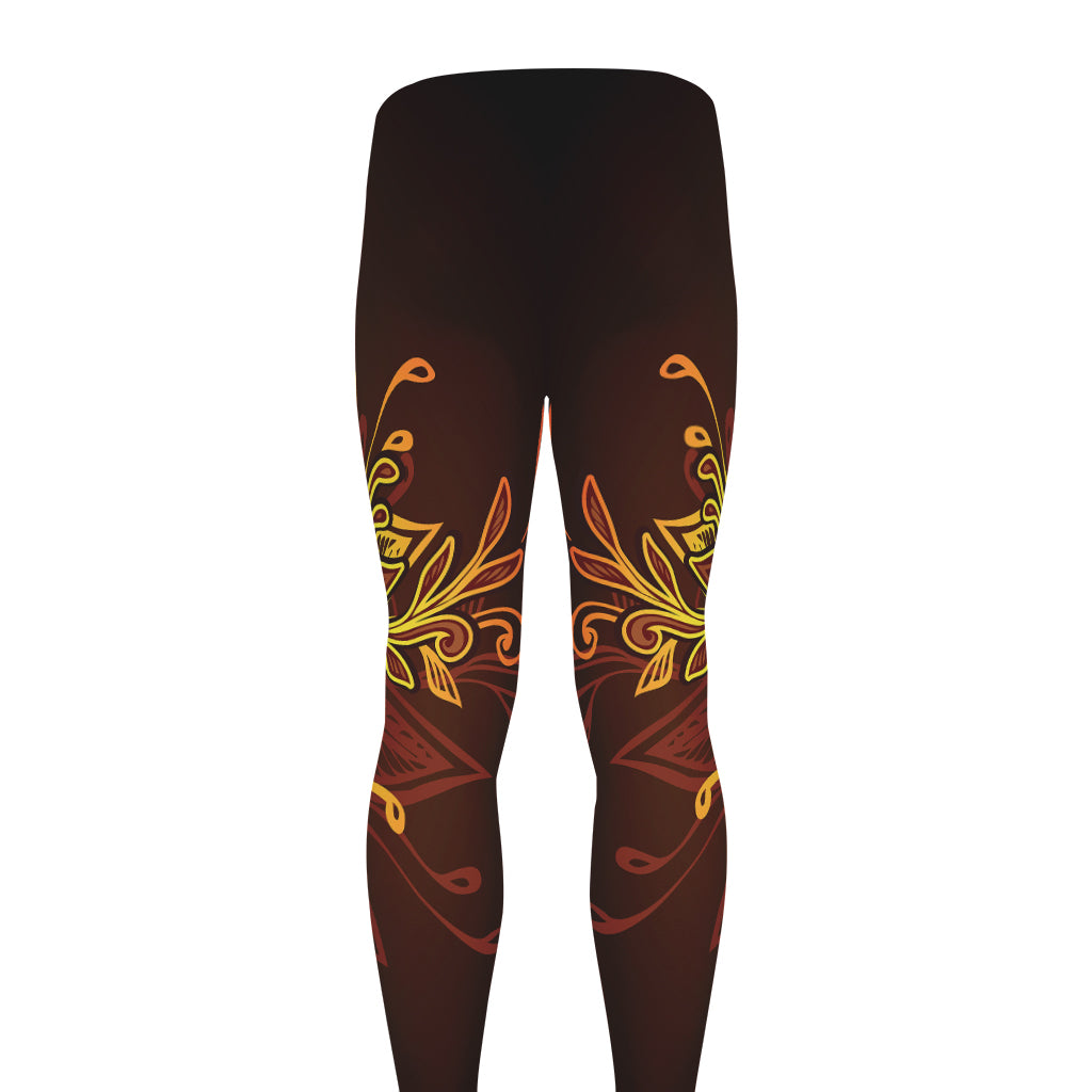 Gold All Seeing Eye Print Men's leggings