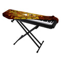 Gold All Seeing Eye Print Piano Keyboard Cover