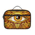 Gold All Seeing Eye Print Portable Lunch Bag