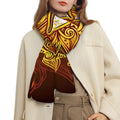 Gold All Seeing Eye Print Scarf