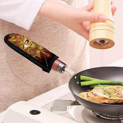 Gold All Seeing Eye Print Skillet Handle Cover