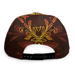 Gold All Seeing Eye Print Snapback Cap