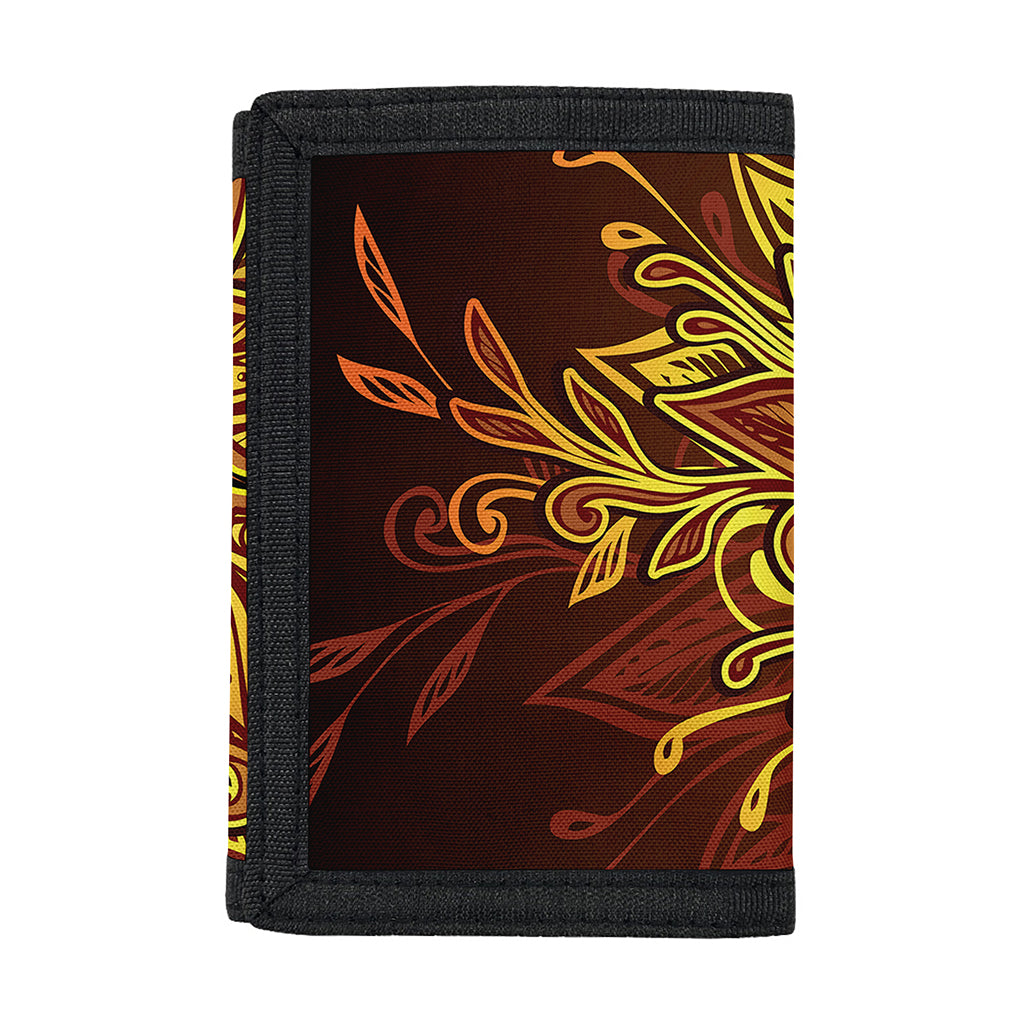 Gold All Seeing Eye Print Trifold Wallet