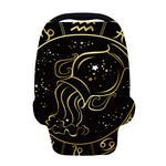 Gold And Black Aquarius Sign Print Baby Seat Cover