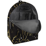 Gold And Black Aquarius Sign Print Backpack