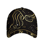 Gold And Black Aquarius Sign Print Baseball Cap