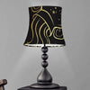 Gold And Black Aquarius Sign Print Bell Lamp Shade