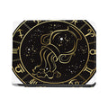 Gold And Black Aquarius Sign Print Bifold Wallet
