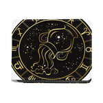 Gold And Black Aquarius Sign Print Bifold Wallet